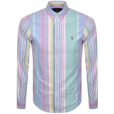Shop Ralph Lauren Slim Fit Oxford Shirt Pink