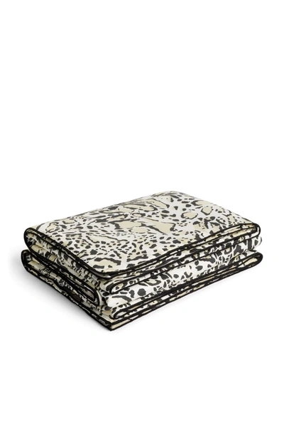 Shop Roberto Cavalli Home Lynx Print Bedspread In White