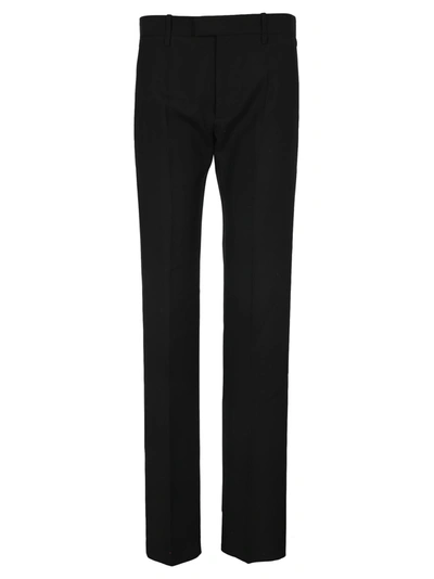 Shop Bottega Veneta Straight-leg Tailored Trousers In Nero