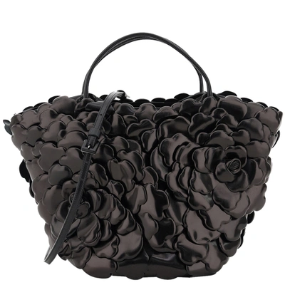 Pre-owned Valentino Garavani Garavani Black Rose Edition Atelier Tote Bag