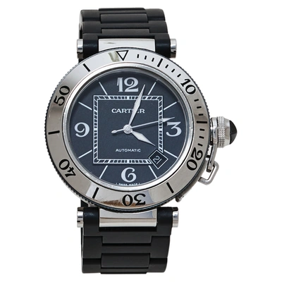 Pre-owned Cartier 2790 Men's Wristwatch 40.50 Mm In Black
