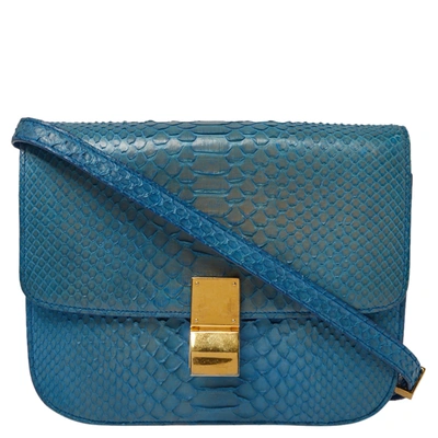 Celine Patent Leather Medium Classic Bag - Blue Shoulder Bags, Handbags -  CEL266565