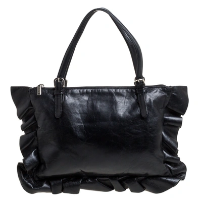 Pre-owned Moschino Black Leather Tote
