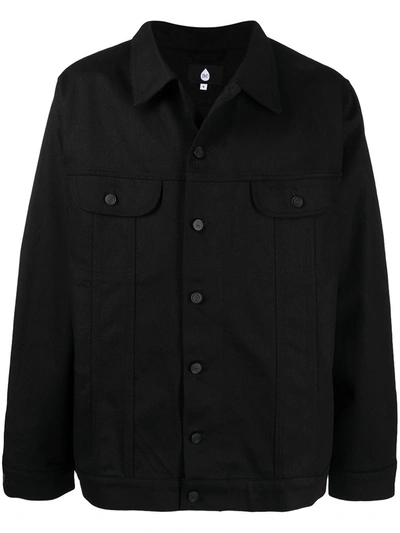 Shop Duoltd Button-front Denim Jacket In Black