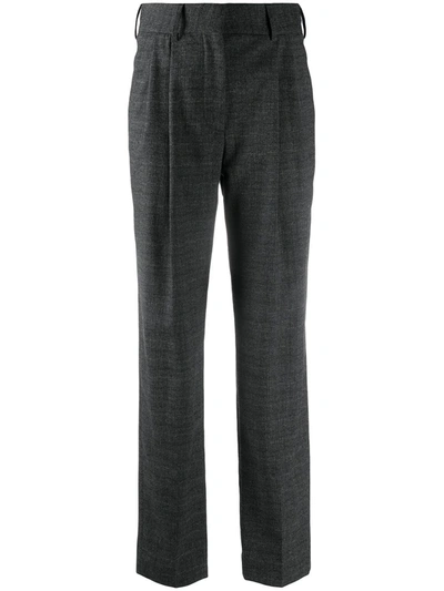 Shop Blazé Milano Straight-leg Tailored Trousers In Grey