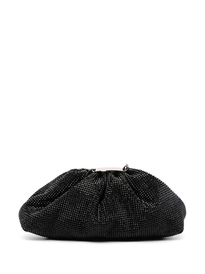 Shop Philipp Plein Crystal-embellished Clutch Bag In Black