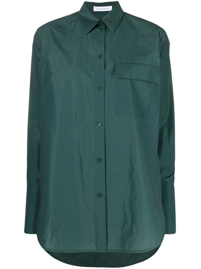 Shop Christian Wijnants Tumpet Button-front Shirt In Green