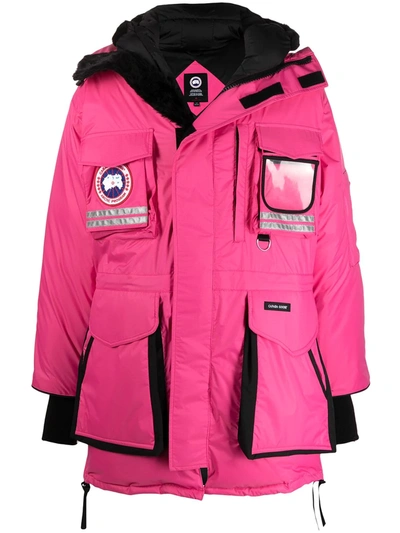 Shop Canada Goose X-ray Snow Mantra Parka Coat In Pink