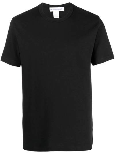 Shop Comme Des Garçons Shirt Crewneck Cotton T-shirt In Black