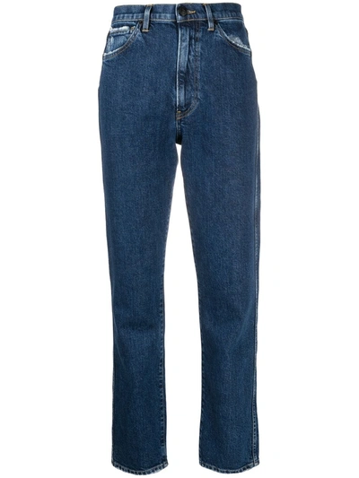 Shop 3x1 Mid-rise Straight-leg Jeans In Blue