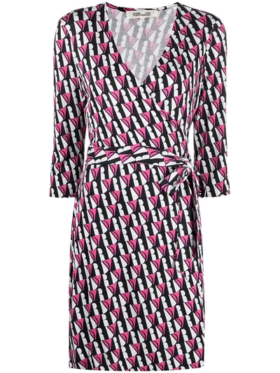 Shop Diane Von Furstenberg New Julian Wrap Dress In Neutrals