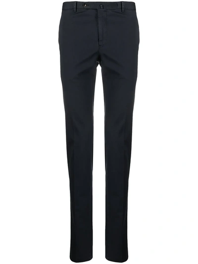 Shop Pt01 Mid-rise Tailored Trousers In Blue