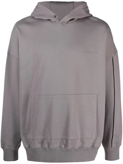 Shop A-cold-wall* Dissection Exposed Seam Hoodie In Grey
