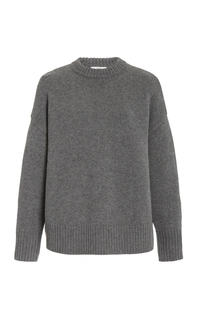 Shop Co Women's Oversized Wool-cashmere Knit Sweater In Grey