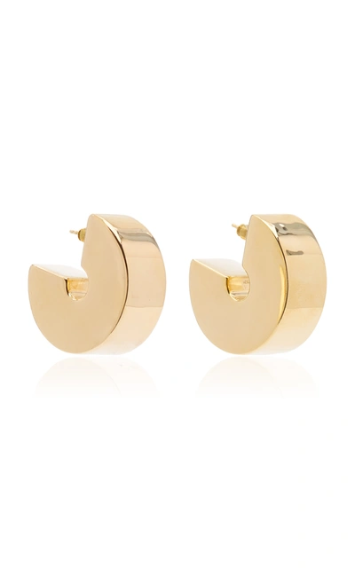 Shop Uncommon Matters Women's Swash Gold-vermeil Hoop Earrings