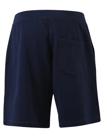 Shop Dsquared2 Icon Logo Print Shorts In Blue