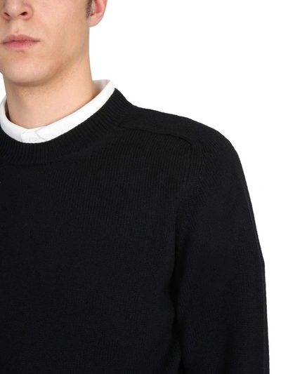Shop Bottega Veneta Crewneck Sweater In Black
