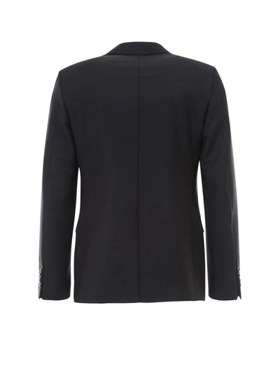 Shop Prada Single Breasted Classic Suit In Black