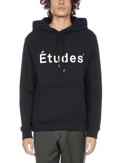 Shop Etudes Studio Etudes Logo Print Hoodie In Black