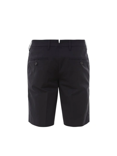 Shop Prada Slim Leg Bermuda Shorts In Black