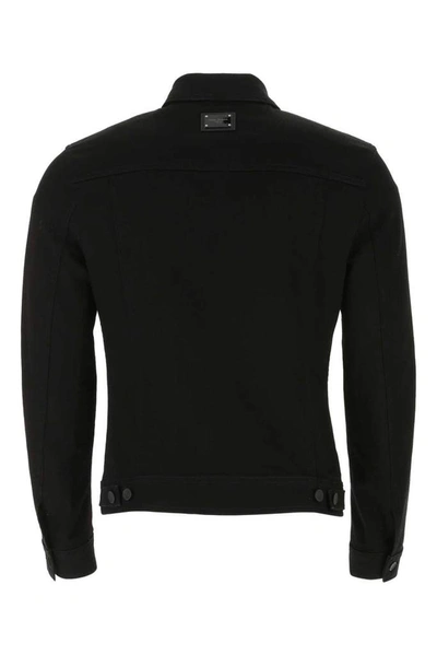 Shop Dolce & Gabbana Denim Jacket In Black