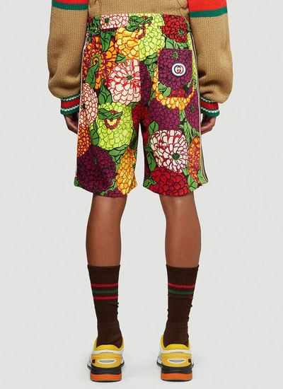 Shop Gucci X Ken Scott Floral Print Shorts In Multi