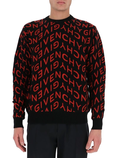 Shop Givenchy Refracted Logo Jacquard Sweater In Multi