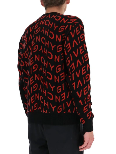 Shop Givenchy Refracted Logo Jacquard Sweater In Multi