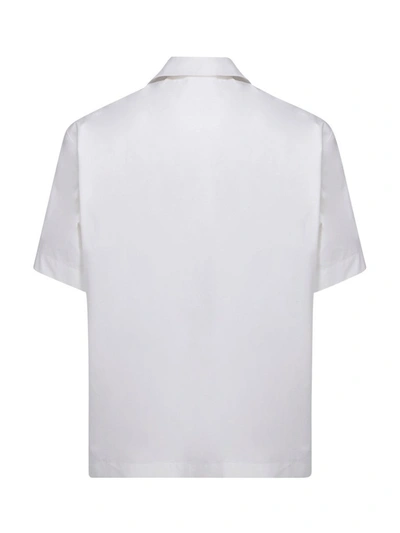Shop Palm Angels Graphic Printed Short Sleeve Shirt In White