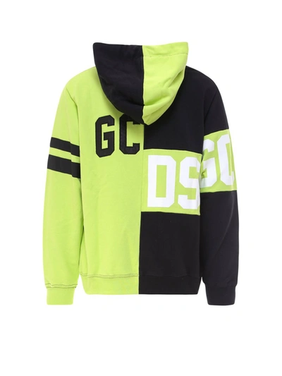 Shop Gcds Deconstructed Logo Print Hoodie In Multi