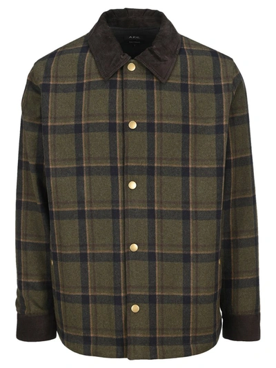 Shop A.p.c. Alan Checked Jacket In Multi