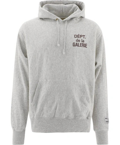 Shop Gallery Dept. French Logo Hoodie In Grey