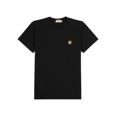 Shop Maison Kitsuné Black Cotton T-shirt