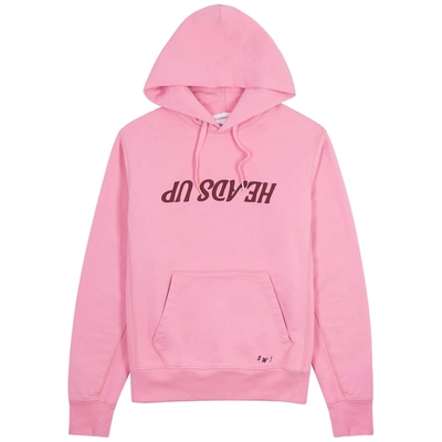 Shop Helmut Lang X Saintwoods Heads Up Printed Cotton Sweatshirt In Pink