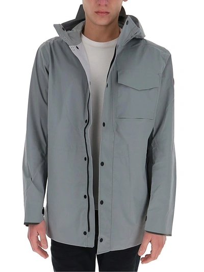 Shop Canada Goose Nanaimo Hooded Jacket In Grey