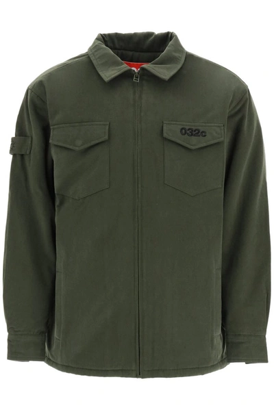 Shop 032c Military Shirt In Green