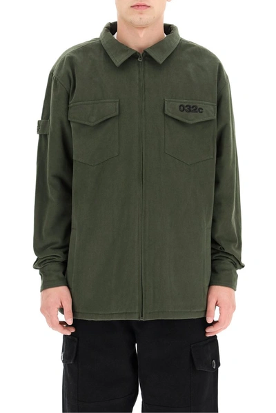 Shop 032c Military Shirt In Green