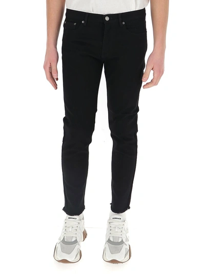 Shop Givenchy Raw Hem Skinny Jeans In Black