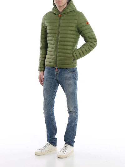 Shop Save The Duck Gigax Padded Jacket In Green