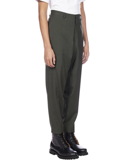 Shop Etudes Studio Etudes Revolte Tapered Trousers In Green