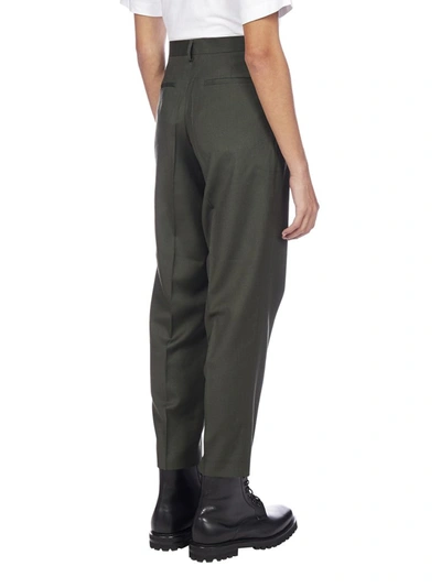Shop Etudes Studio Etudes Revolte Tapered Trousers In Green