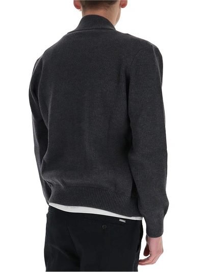 Shop Canada Goose Hybridge Knit Jacket In Grey