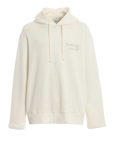 Shop Ih Nom Uh Nit Drawstring Hoodie In White