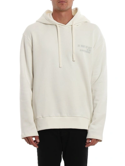 Shop Ih Nom Uh Nit Drawstring Hoodie In White