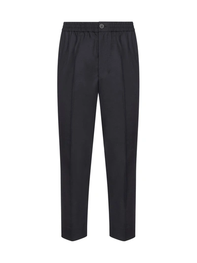 Shop Ami Alexandre Mattiussi Ami Cropped Tailored Trousers In Black