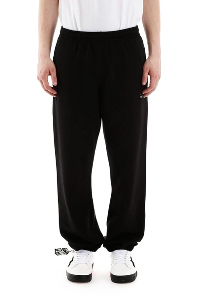 Shop Off-white Jogger Pants In Black White