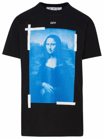 Shop Off-white Black Blue Monalisa T-shirt