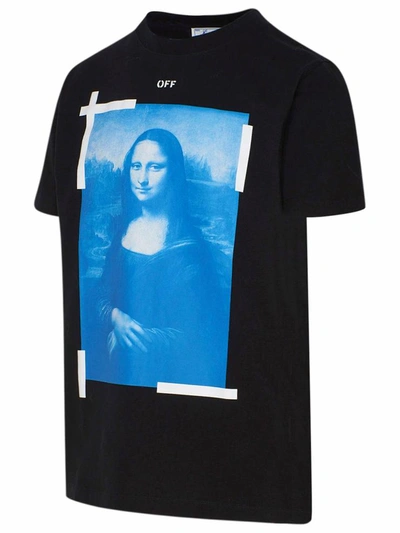 Shop Off-white Black Blue Monalisa T-shirt