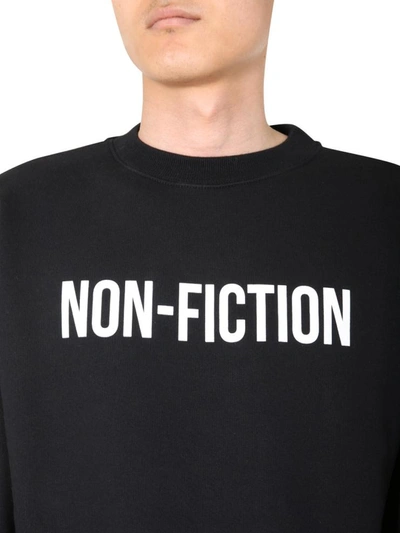 Shop Off-white Round Neck Sweatshirt In Black