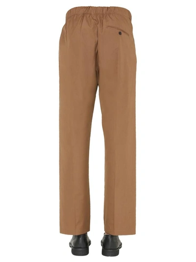 Shop Lemaire Pants With Coulisse In Brown